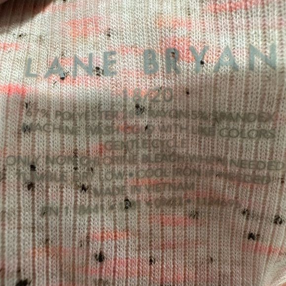 Lane Bryant Pink and White Relaxed Tunic Top - Picture 5 of 5